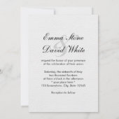 Rote Ribbon-Braut und Hochzeitsfeiern Einladung (Rückseite)