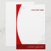 rote Ringe Briefpapier (Vorne/Hinten)