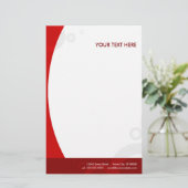 rote Ringe Briefpapier (Stehend Vorderseite)