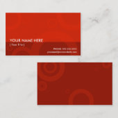 rote Ringe Visitenkarte (Vorne/Hinten)