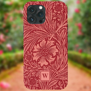 Rote Ringelblume Floral von William Morris mit Ini Case-Mate iPhone Hülle