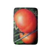 Rote Rippengärnten Badematte (Vorderseite Vertikal)