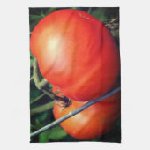 Rote Rippengärnten Geschirrtuch (Vertikal)