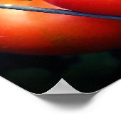 Rote Rippengärnten Poster (Ecke)