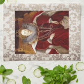 Rote Roben Elizabeth I Geschirrtuch (Gefaltet)