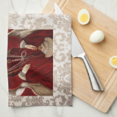 Rote Roben Elizabeth I Geschirrtuch (Viertel Falte)