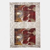 Rote Roben Elizabeth I Geschirrtuch (Vertikal)