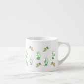 Rote Robin Birds und Snowdrops Espressotasse (Rechts)