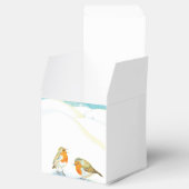 Rote Robins im Winter Geschenkschachtel (Geöffnet)