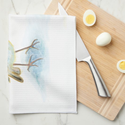 Rote Robins im Winter Geschirrtuch (Viertel Falte)