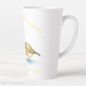 Rote Robins im Winter Milchtasse (Rechts)