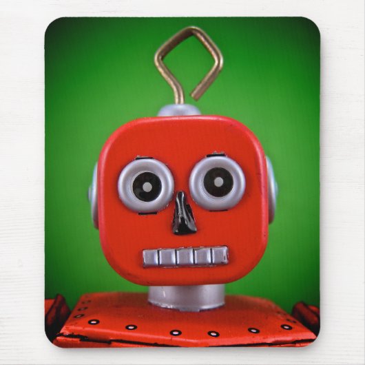 Rote Robot-Mauspad Mousepad (Vorne)