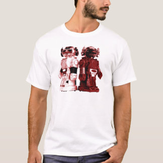 Rote Roboter T-Shirt