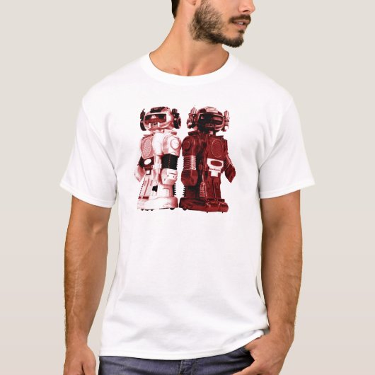 Rote Roboter T-Shirt (Vorderseite)