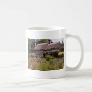 Rote robuste Hütte Thomas, Blume Dorsets, England Kaffeetasse