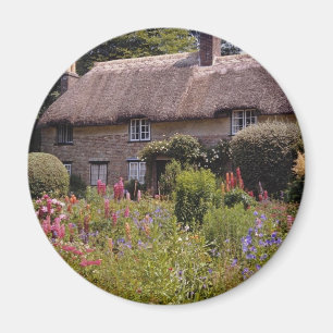 Rote robuste Hütte Thomas, Blume Dorsets, England Magnet
