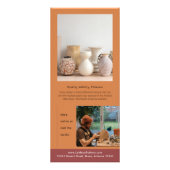 Rote Rock Arches Creative Marketing Rack Card Werbekarte (Hinten)