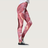 Rote Rockkunst Leggings (Rechts)