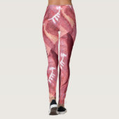 Rote Rockkunst Leggings (Rückseite)
