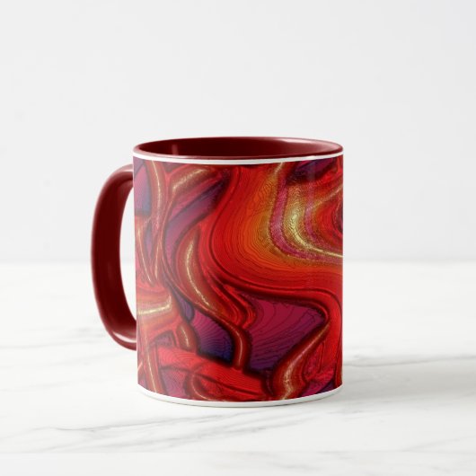 Rote Rohre Tasse (Vorderseite Links)