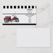 Rote Roller-Visitenkarte Visitenkarte (Vorne/Hinten)