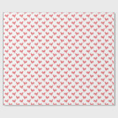 Rote Rooster-Muster Geschenkpapier (Flach)