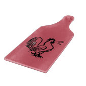 ROTE ROOSTER-SCHNITTSTELLE SCHNEIDEBRETT (Ecke)