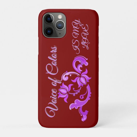 ROTE & ROSA FARBKUNST ALS GESCHENK Case-Mate iPhone HÜLLE (Rückseite)