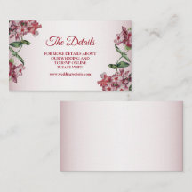 Rote rosa florale grüne Blätter moderne Hochzeitsd