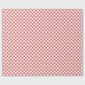 Rote rosa Herzen Valentinstag Liebe Geschenkpapier (Flach)
