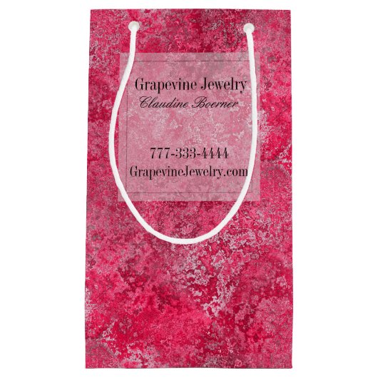 Rote rosa kleine geschenktüte (Vorderseite)