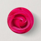 Rote Rosa Rose Button (Vorderseite)