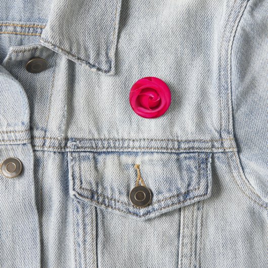 Rote Rosa Rose Button (Beispiel)