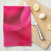 Rote Rosa Rose Handtuch (Viertel Falte)
