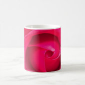 Rote Rosa Rose Kaffeetasse (Mittel)