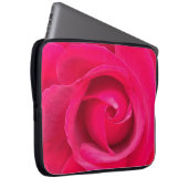 Rote Rosa Rose Laptopschutzhülle (Vorne Rechts)