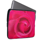 Rote Rosa Rose Laptopschutzhülle (Vorne Rechts)