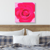 Rote Rosa Rose Leinwanddruck (Insitu (Schlafzimmer))
