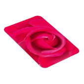 Rote Rosa Rose Magnet (Rechte Seite)