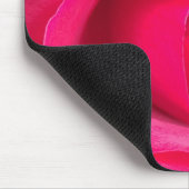 Rote Rosa Rose Mousepad (Ecke)