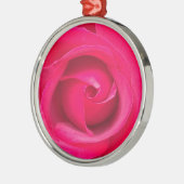 Rote Rosa Rose Ornament Aus Metall (Links)