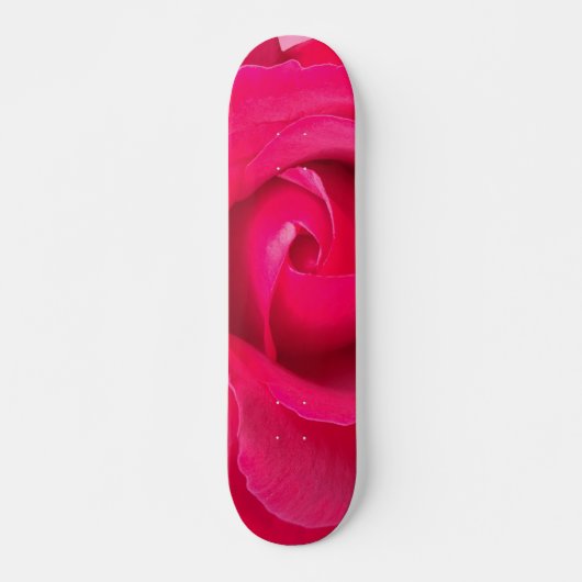 Rote Rosa Rose Skateboard (Vorne)