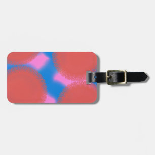 rote rosa und blaue 56789 abstrakte Kunst Gepäckanhänger