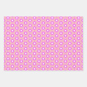 Rote, rosa und weiße Sterne Geschenkpapier Set (Vorderseite 3)