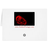 Rote Rose (Rückseite Horizontal)