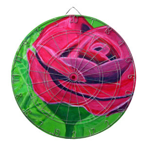 Rote Rose2 Dartscheibe