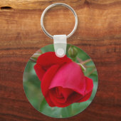 ROTE ROSE 1 SCHLÜSSELANHÄNGER (Vorderseite)