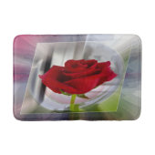 Rote Rose 2 Badematte (Vorderseite)
