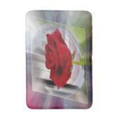 Rote Rose 2 Badematte (Vorderseite Vertikal)