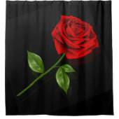 Rote Rose 2 - Duschvorhang (Vorderseite)
